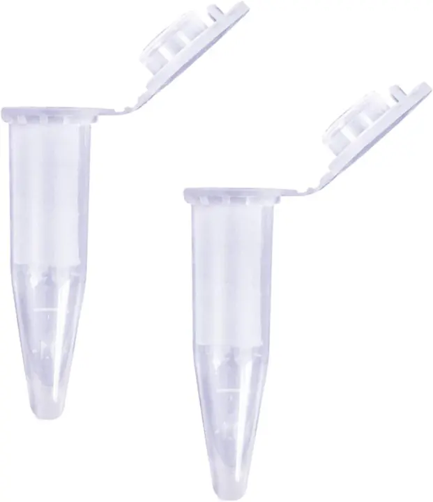 1.5 mL Microcentrifuge Tubes with Snap Caps — Leak-Resistant 50-Pack
