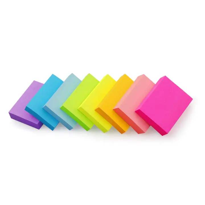 1.5 x 2 in Bright Self-Stick Note Pads — 8 Pads, 100 Sheets Each