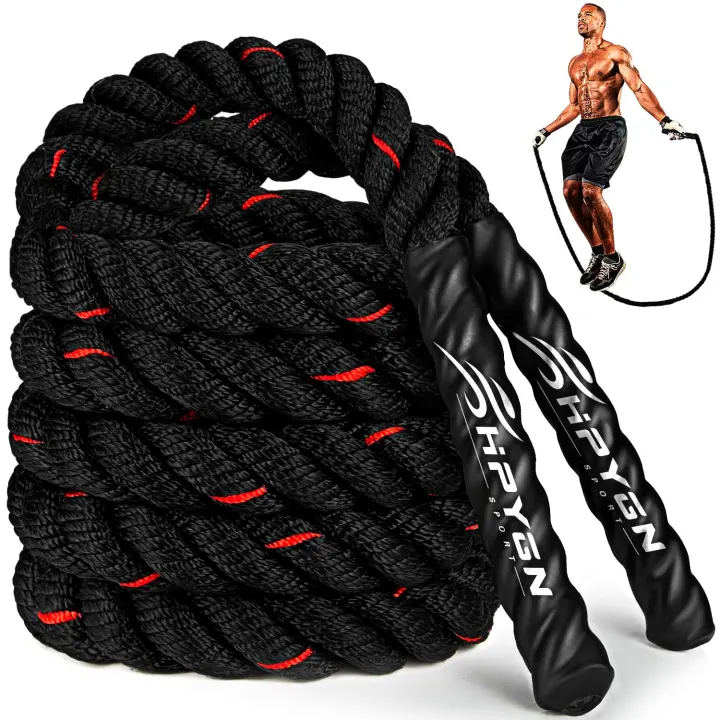 3.8 lb Weighted Jump Rope — Heavy Fitness Skipping Rope for Adults