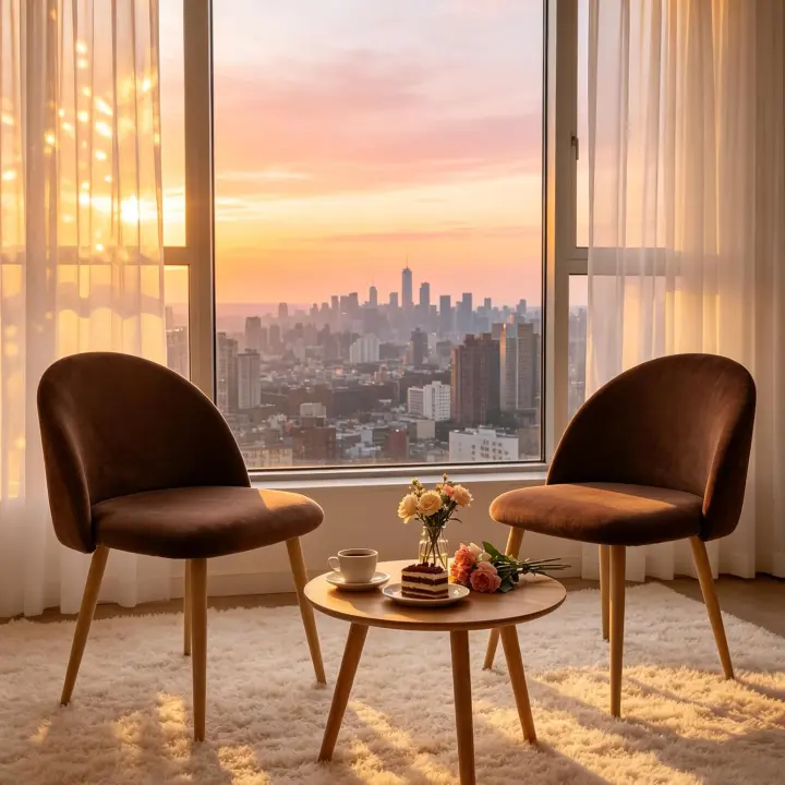ACOHOOK Velvet Dining Chairs Set of 2 — Mid‑Century Upholstered Seats