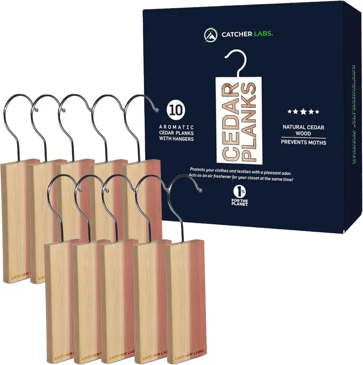 Catcher Labs Cedar Blocks (10-Pack) — Closet & Drawer Protectors