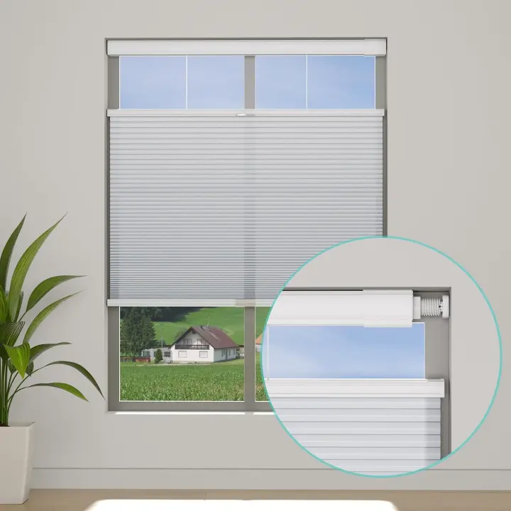 Changshade Cordless No-Drill Top-Down Bottom-Up Honeycomb Shades