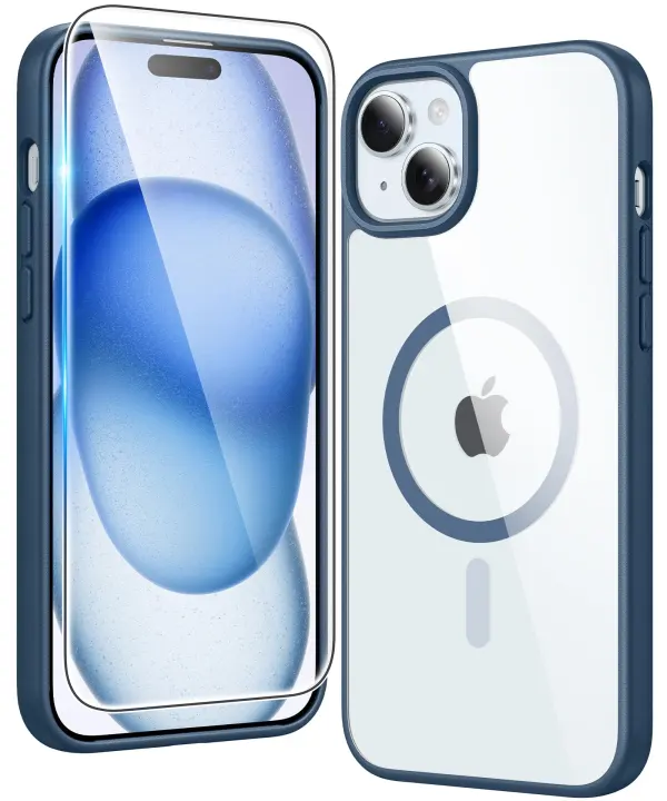 Clear Magsafe-Compatible Protective Case for iPhone 15/14 (6.1")