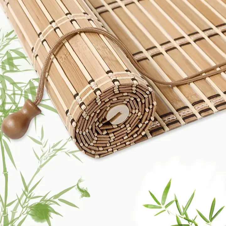 Custom Bamboo Roller Shades — Indoor & Outdoor Window Blinds