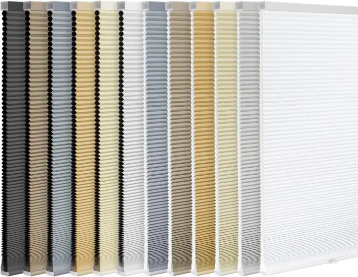 LazBlinds Cordless Cellular Shades — 34" W x 64" H, White (Blackout)