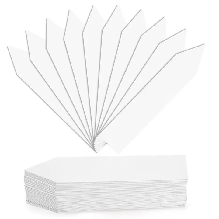 Pack of 1000 White 4" Plastic Plant Labels — Garden Stakes