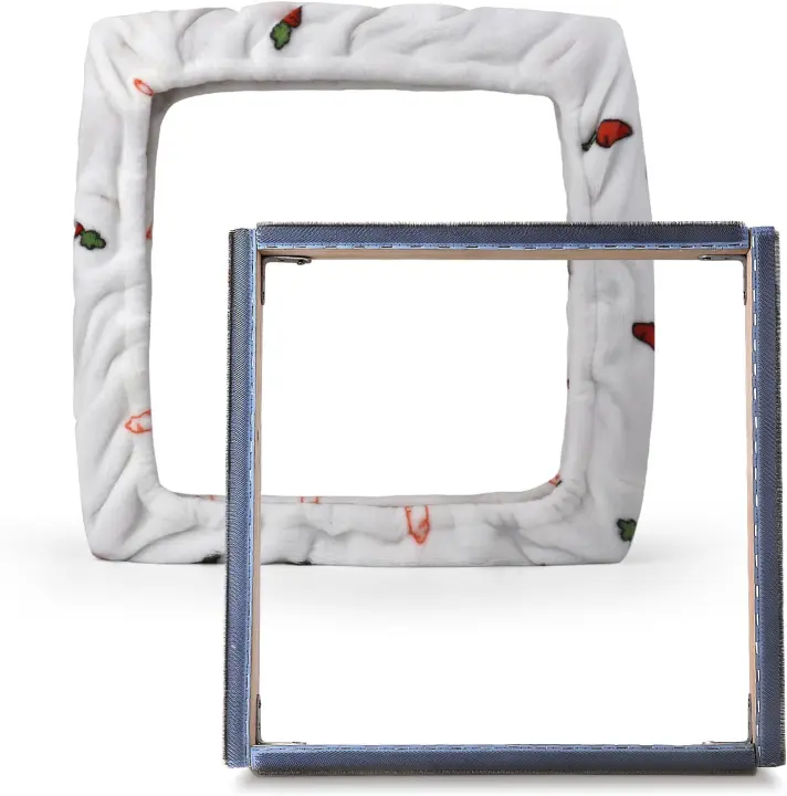 Punch Needle Gripper Frame 19.6 in Square with White Cover