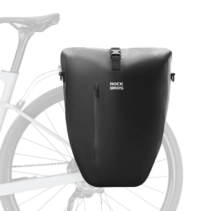 ROCKBROS 20L Waterproof Bike Panniers — Roll-Top, Quick-Release, 3-in-1