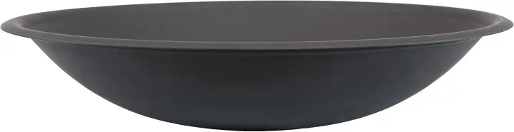 Round Steel Replacement Fire Pit Bowl — Black