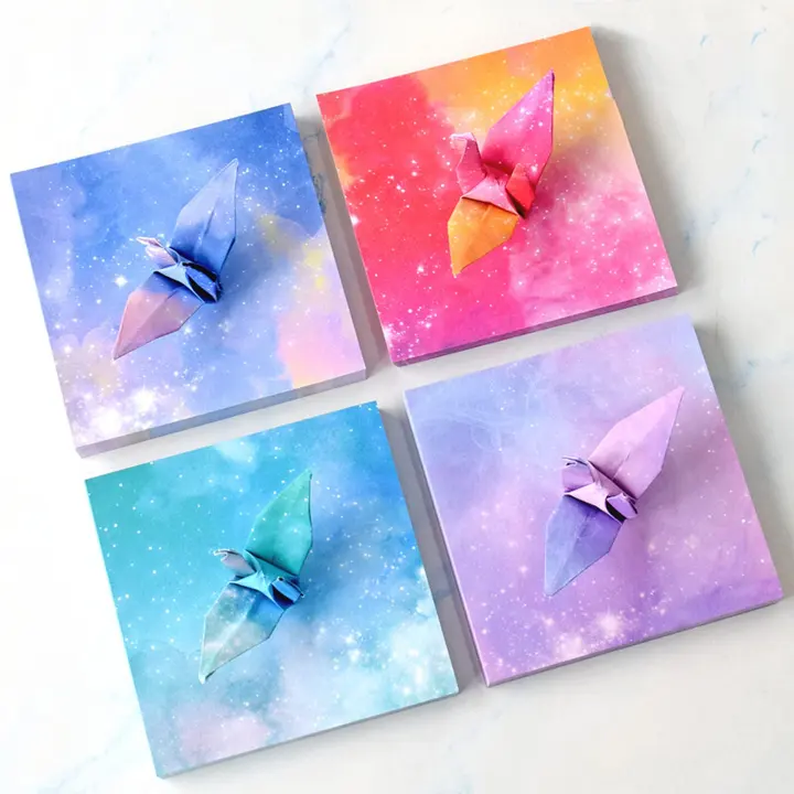 Starry Double-Sided Square Origami Paper — 200 Sheets, 3.74 x 3.74 in