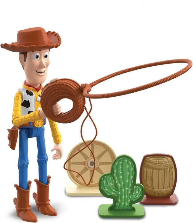 Toy Story Launching Lasso Woody Action Figure (Feature Figure)