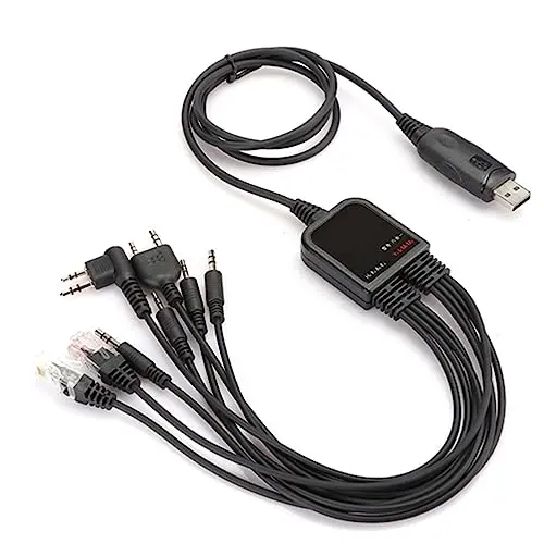 Zerone 8-in-1 USB Programming Cable for Handheld Radios